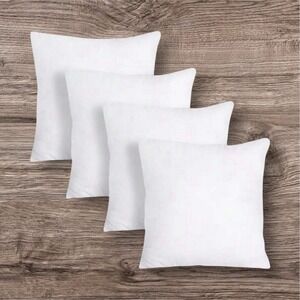New‎ Room Essentials 4 Pillow Covers White Decorative 16" x 16" New